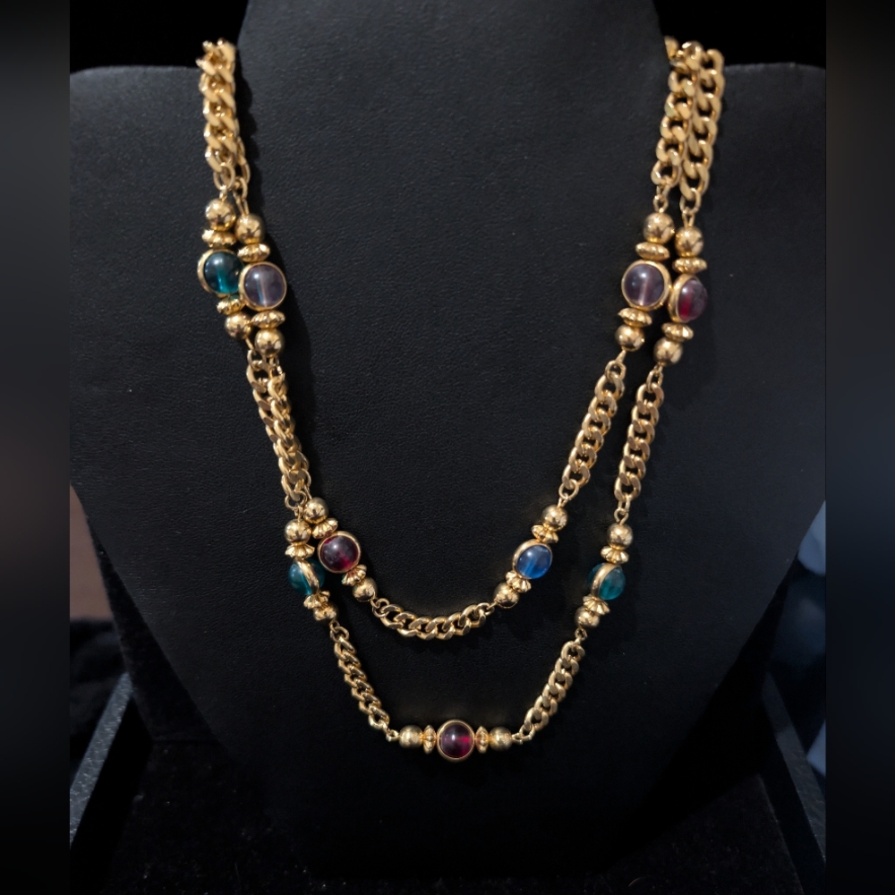 Silver Candy Gemstone Necklace